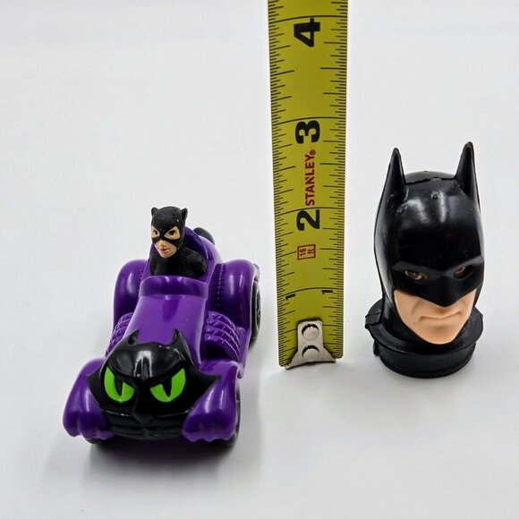 Vintage Catwoman McDonald’s Happy Meal Toys 1991 DC Comics With Bonus Batman - Picture 13 of 13